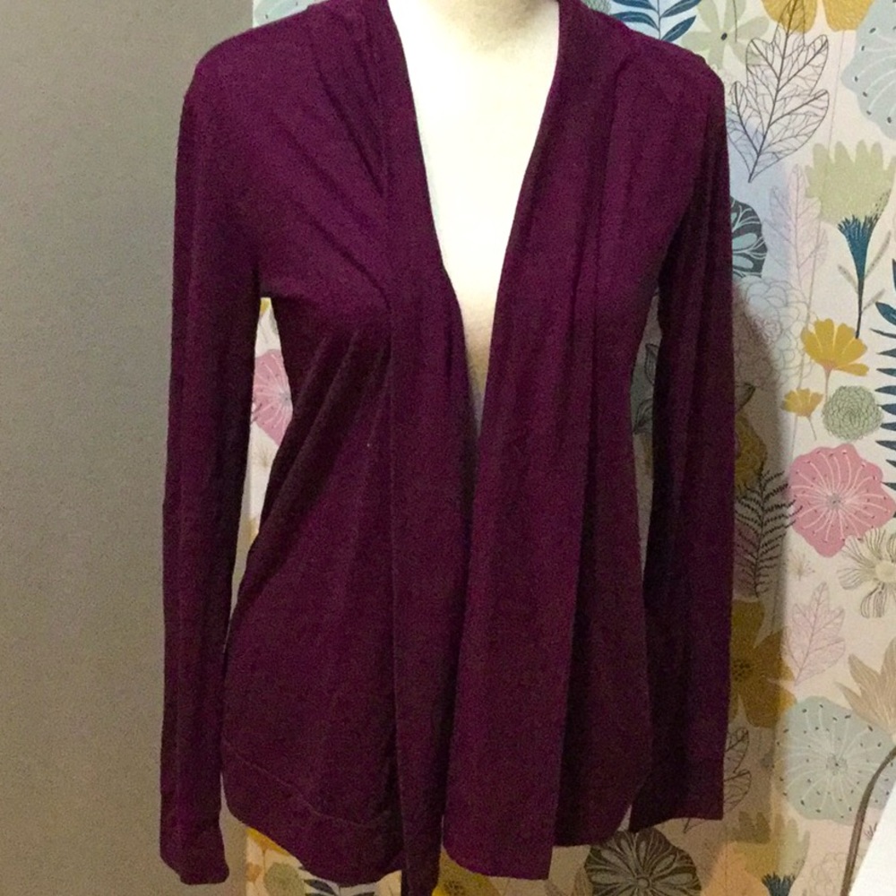 Banana Republic purple cardigan